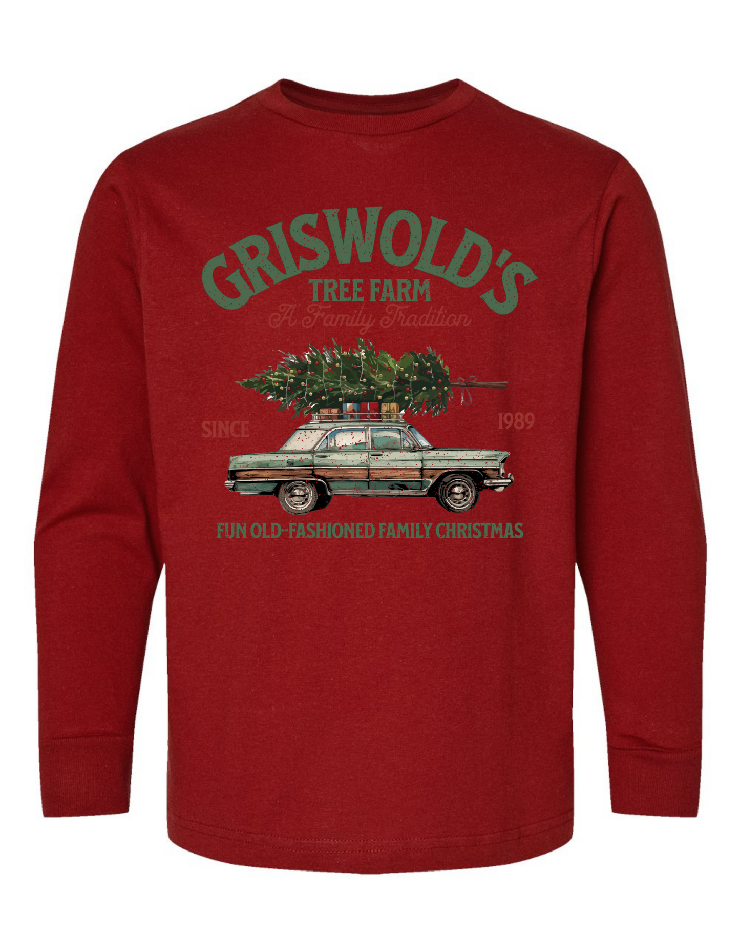 Old Fashion Griswold Christmas Long Sleeve Specialty Tee