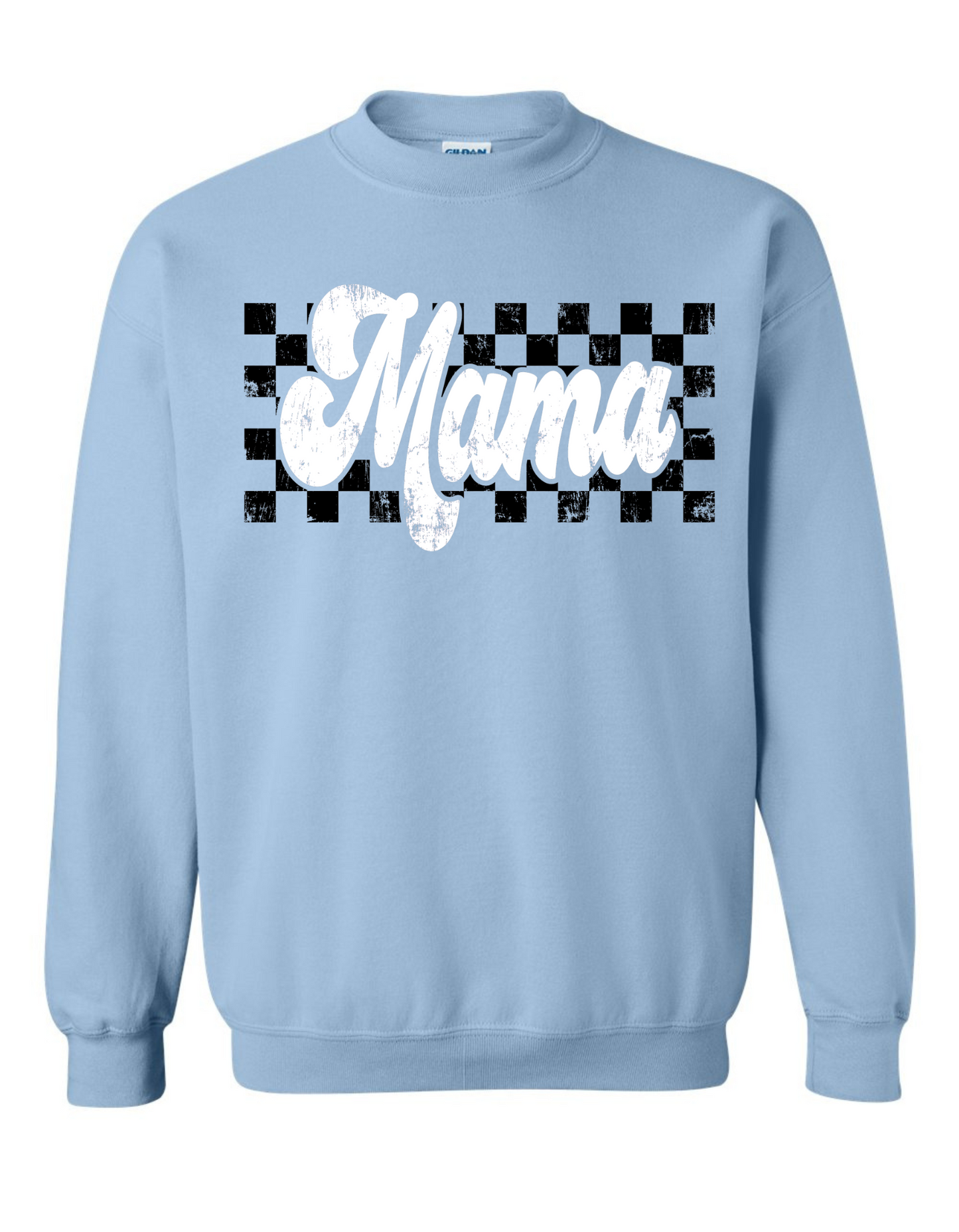 Retro Checkered Mama Sweatshirt