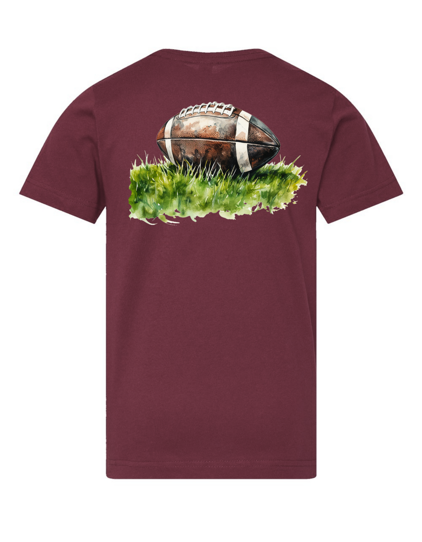 Watercolor Football Specialty Tee