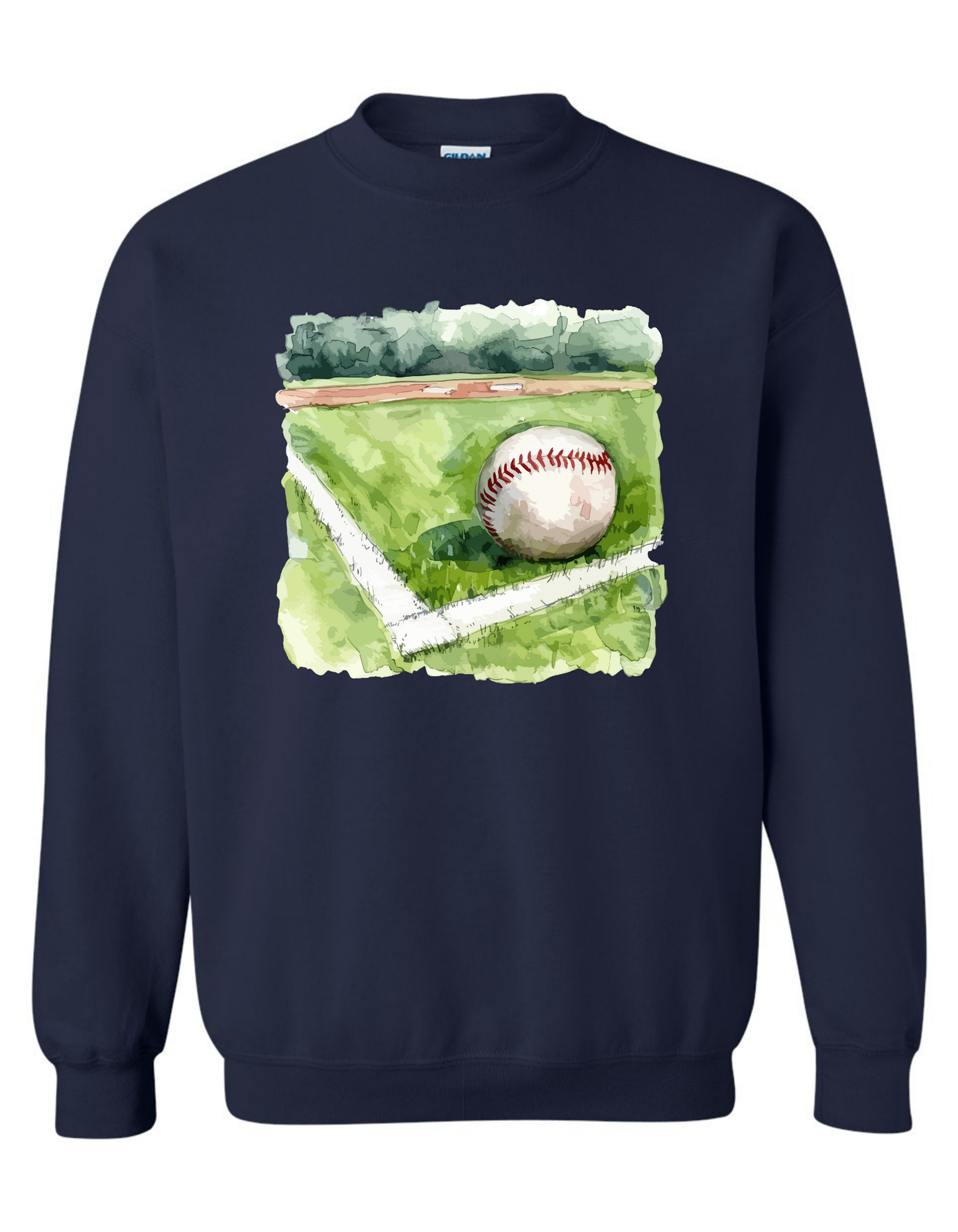 Watercolor Baseball Sweatshirt