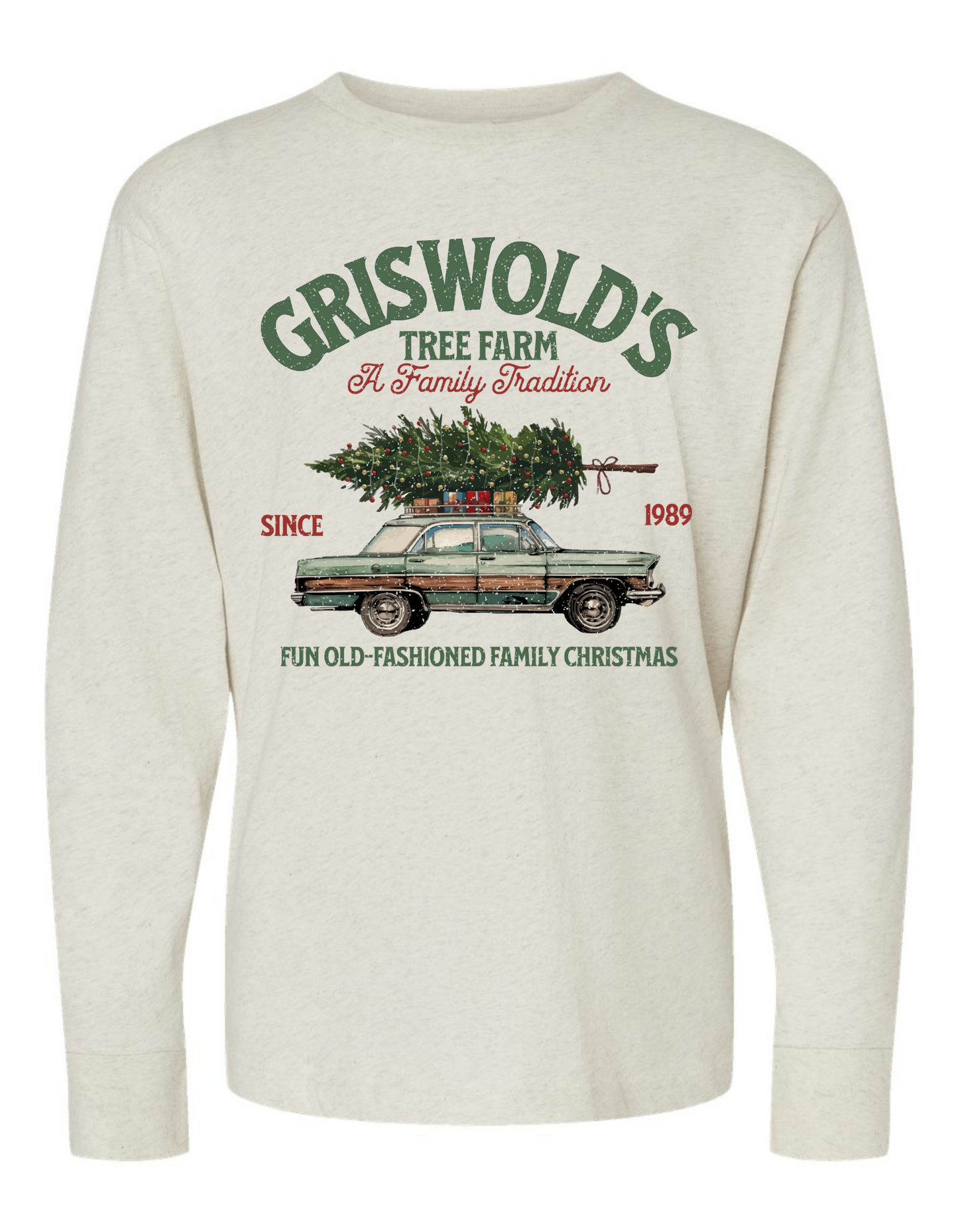 Old Fashion Griswold Christmas Long Sleeve Specialty Tee