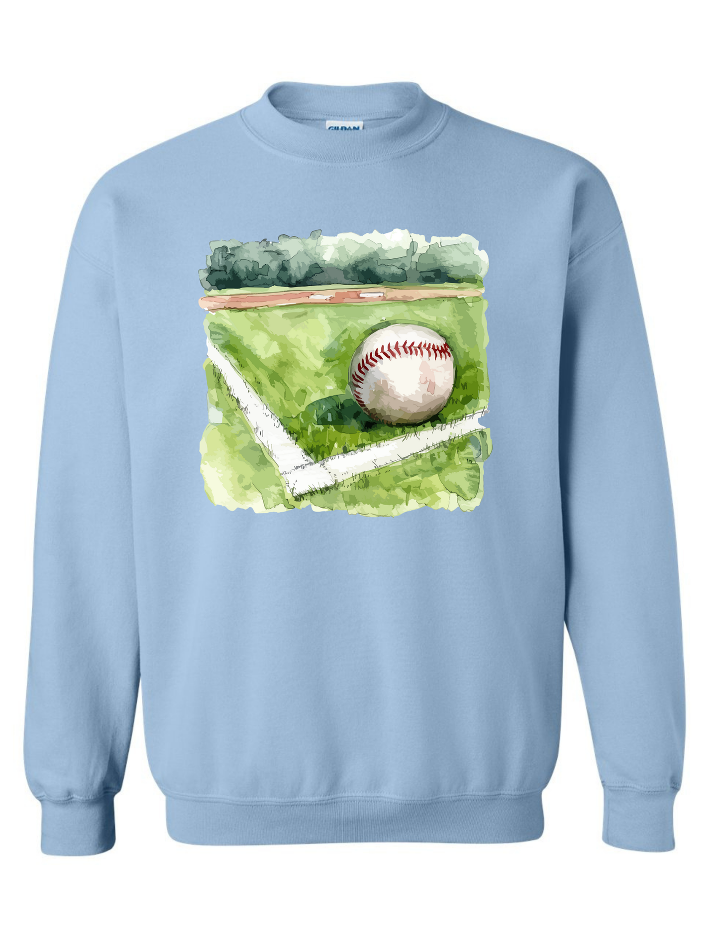 Watercolor Baseball Sweatshirt