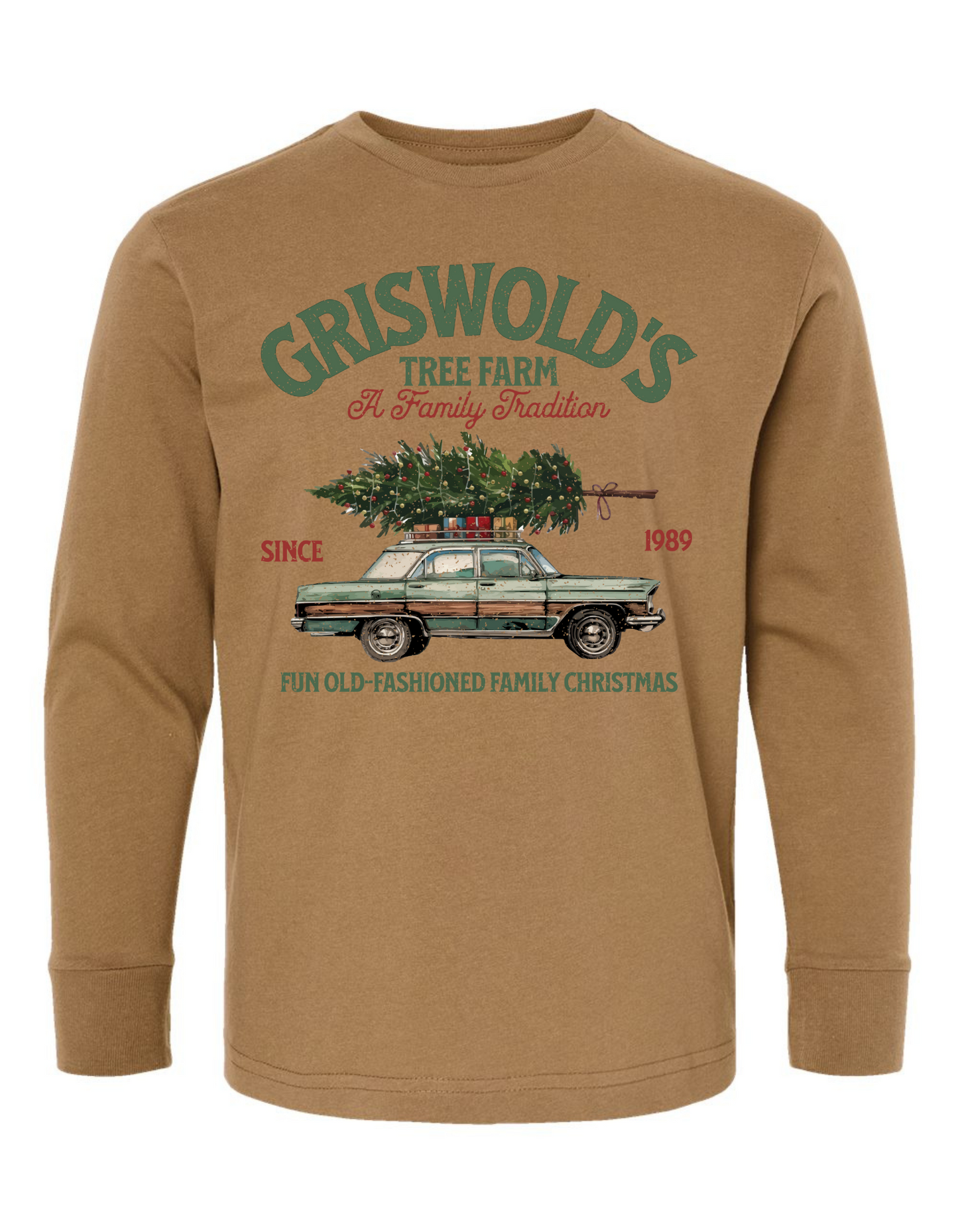 Old Fashion Griswold Christmas Long Sleeve Specialty Tee