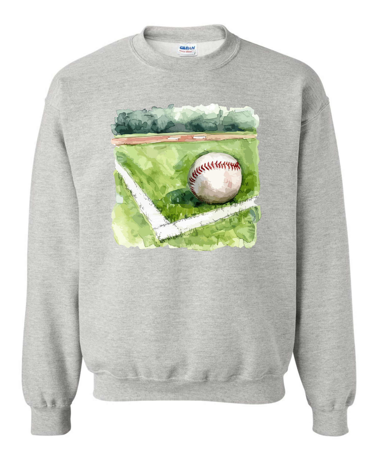 Watercolor Baseball Sweatshirt