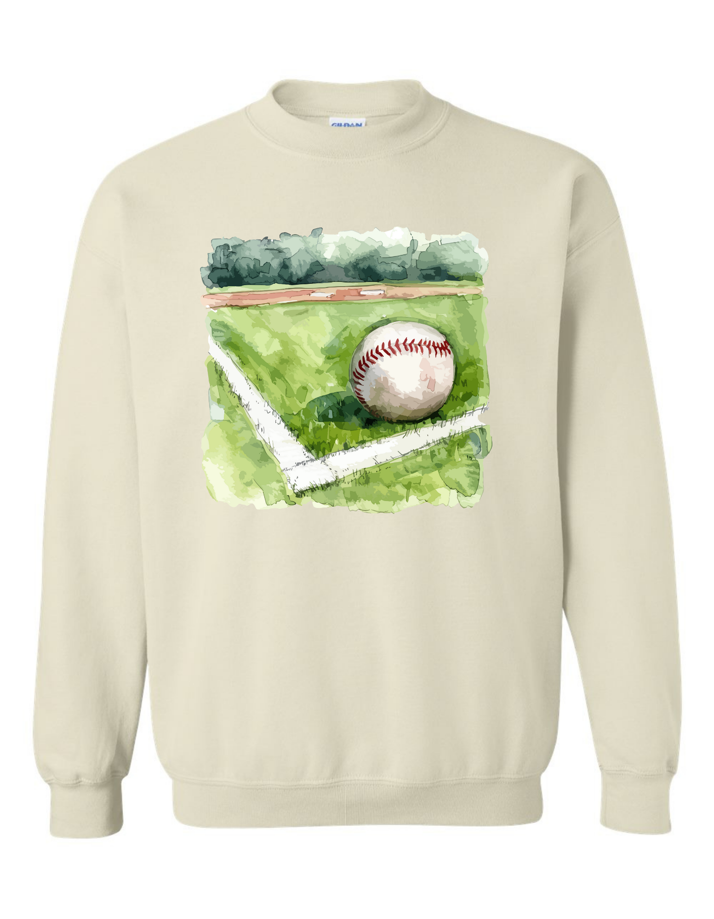 Watercolor Baseball Sweatshirt