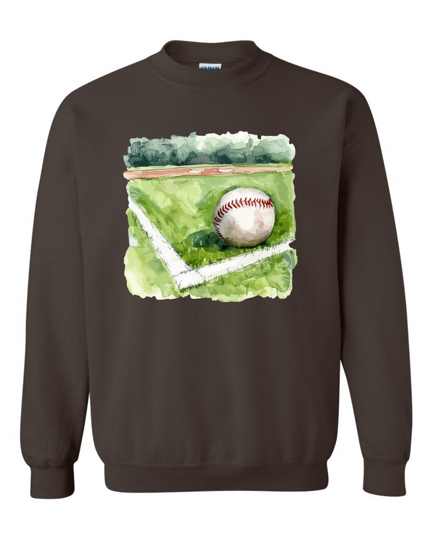 Watercolor Baseball Sweatshirt