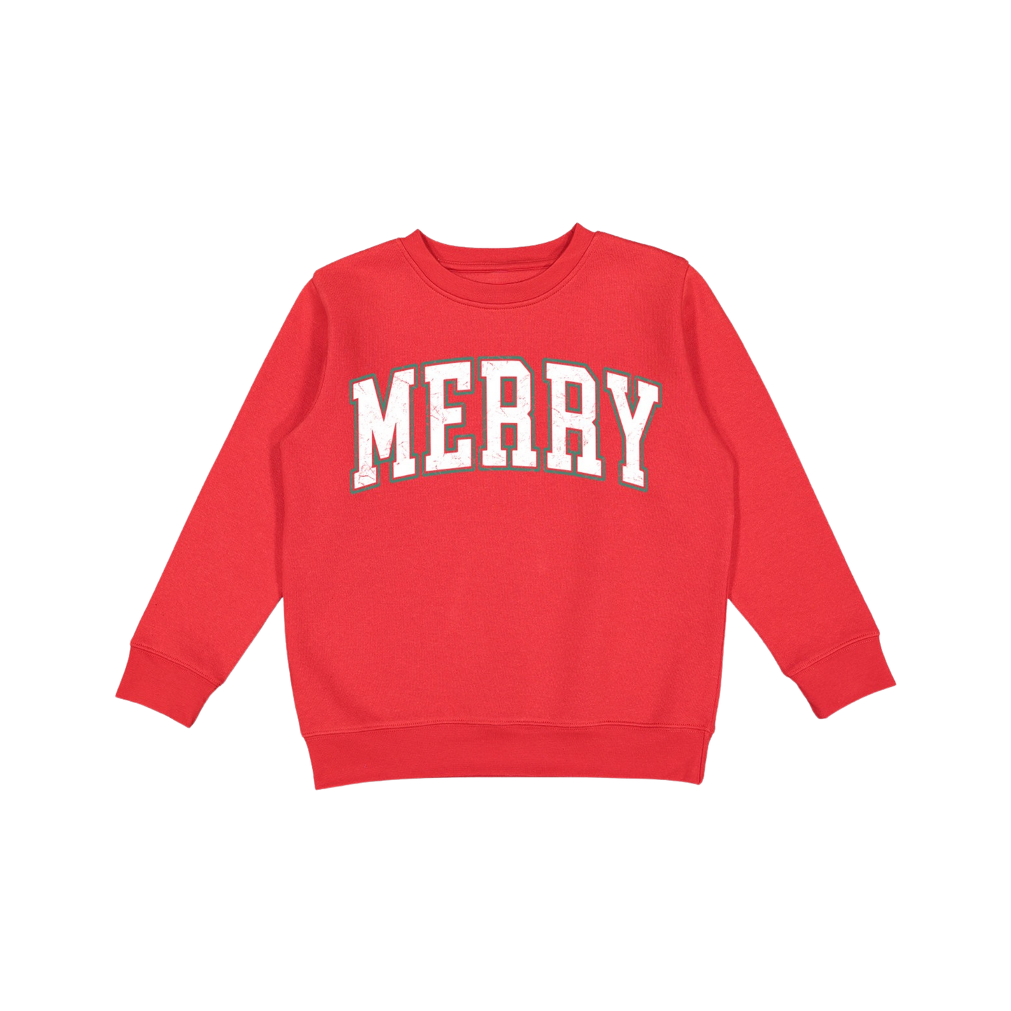 Merry Varsity Letter Graphic Sweatshirt