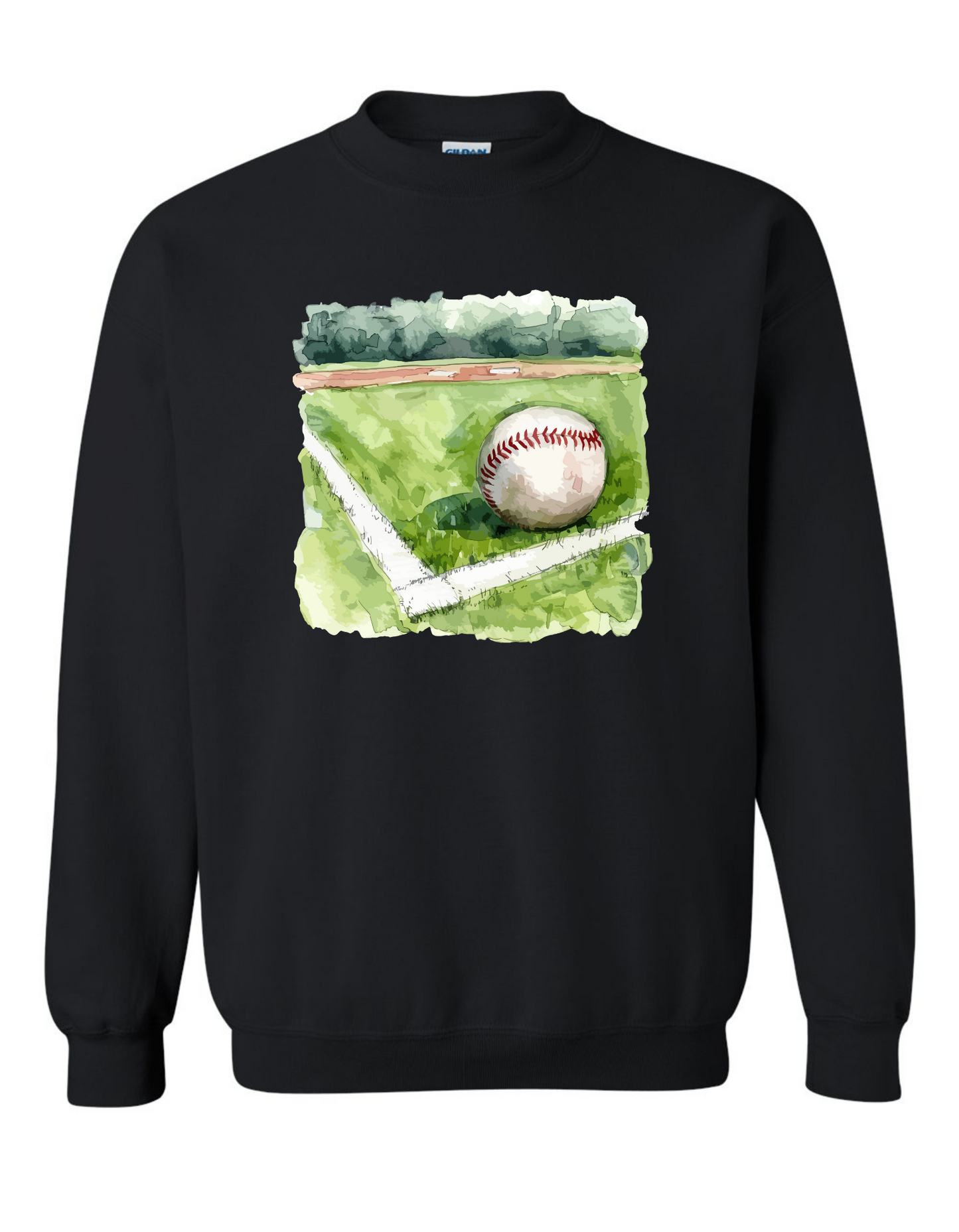 Watercolor Baseball Sweatshirt