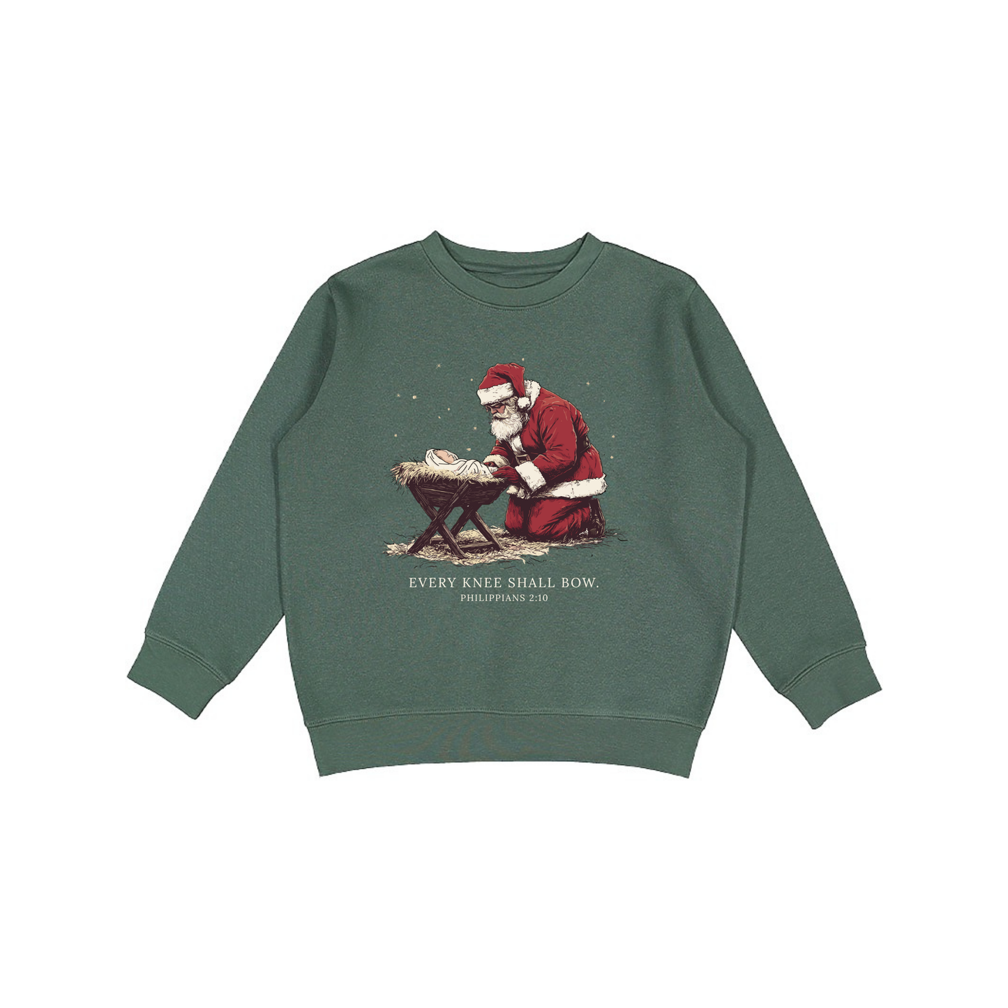 Every Knee Shall Bow Faith Graphic Sweatshirt