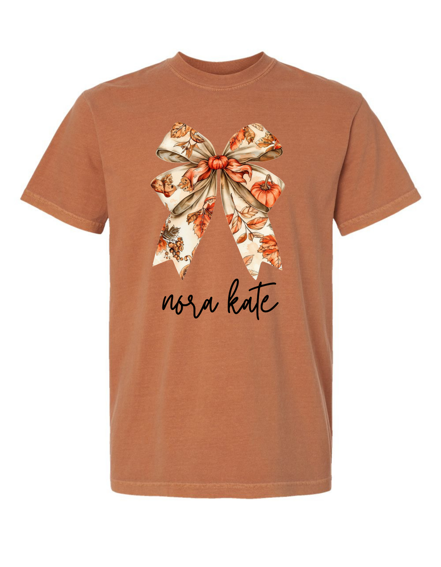 Fall Bow Comfort Color Tee (Sweatshirt available)