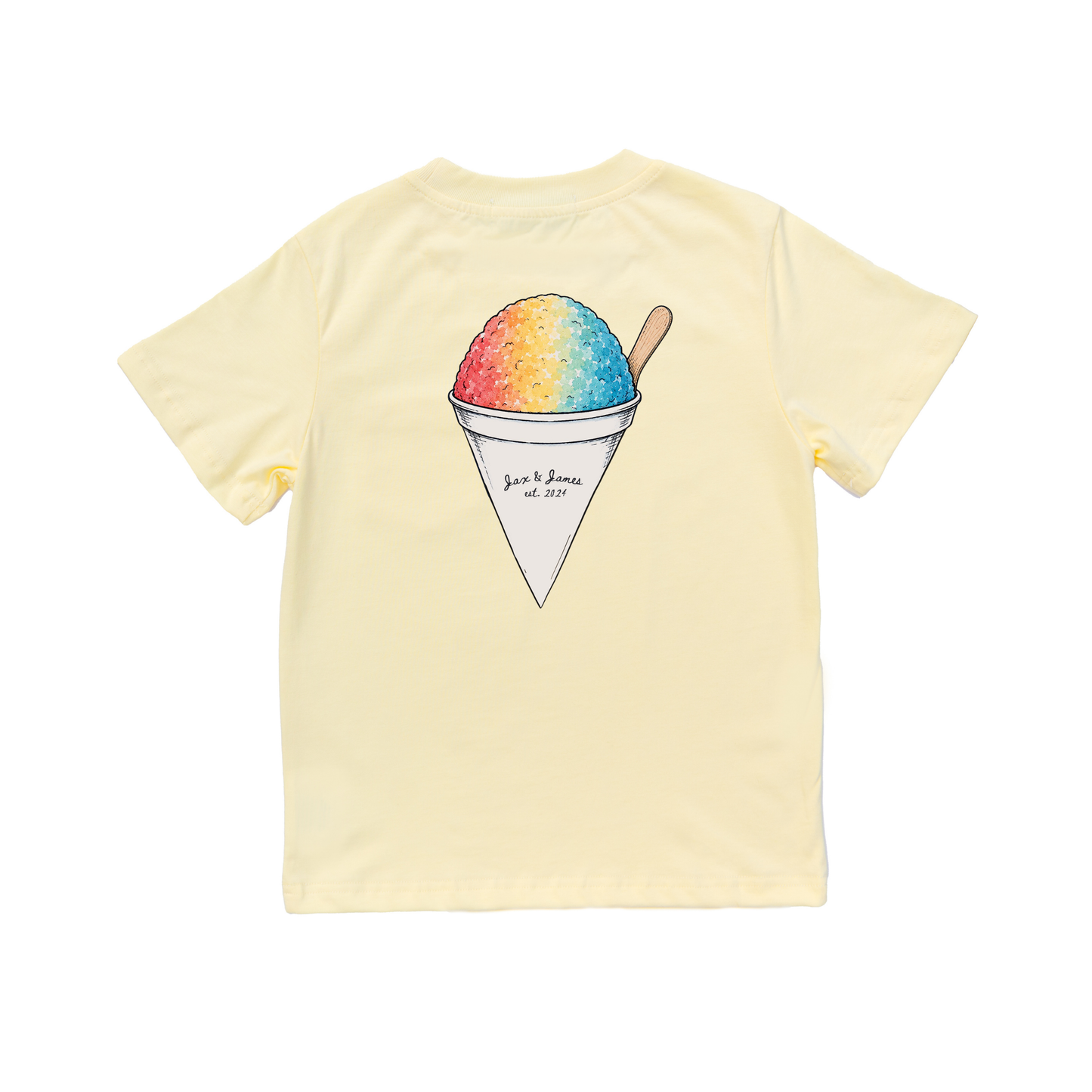 Rainbow Snow Cone Pocket Tee