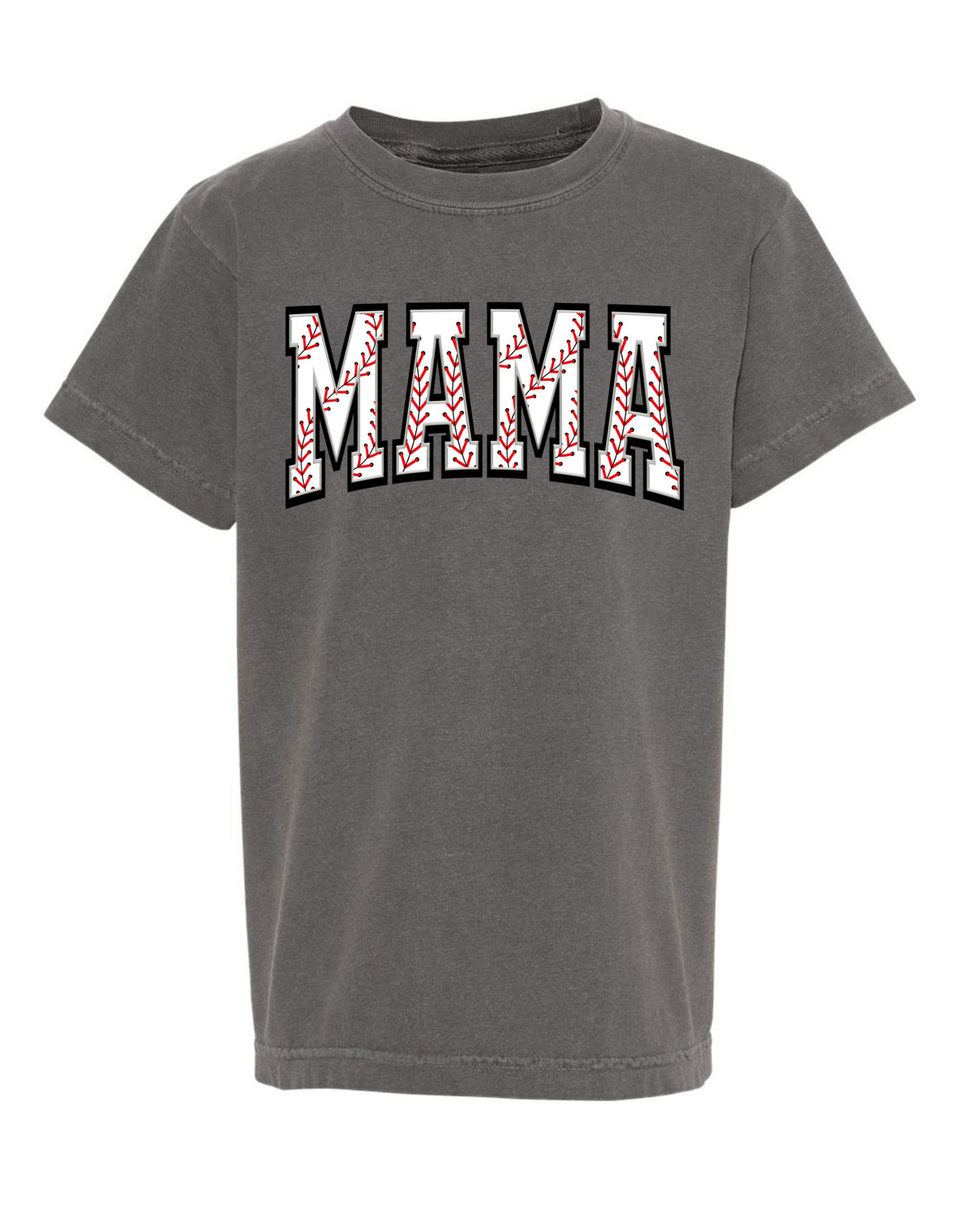 Baseball Laces Mama Comfort Color Tee