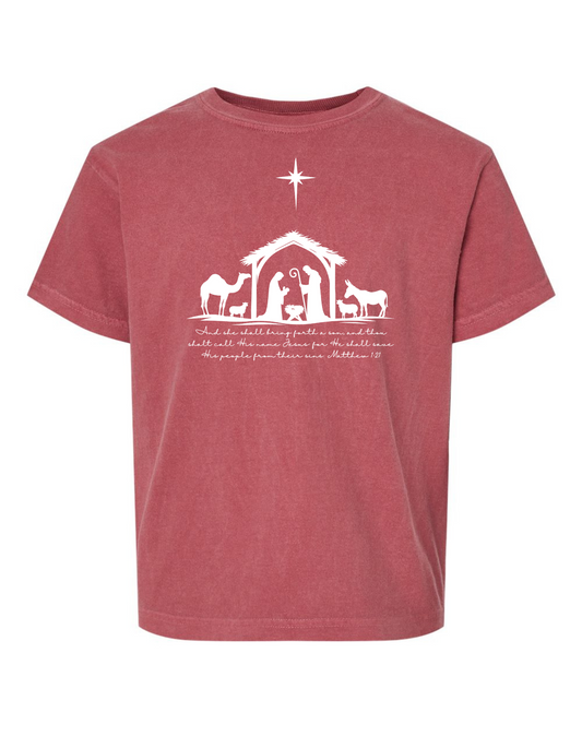 Simple Nativity Scene Comfort Color Tee