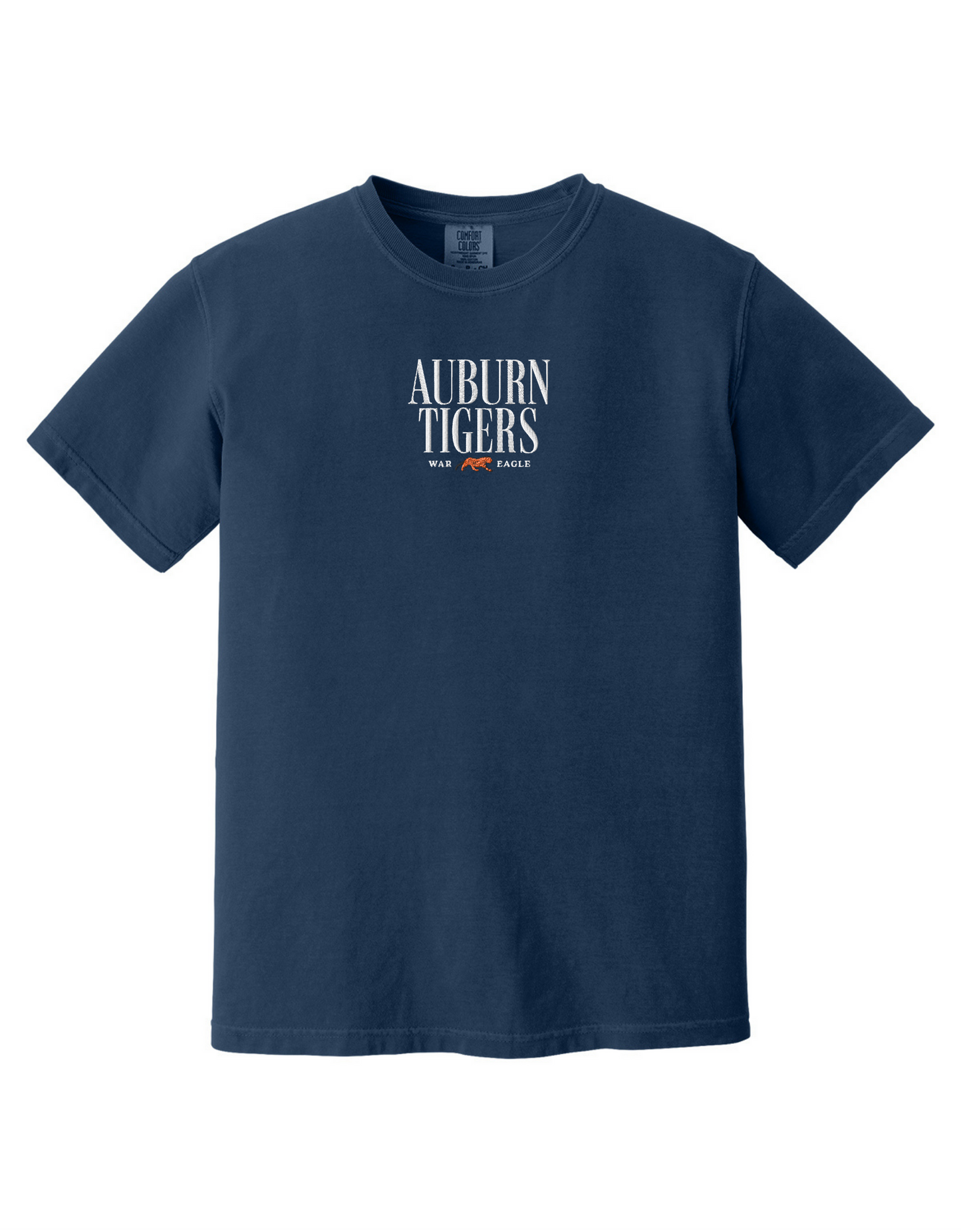 Jax and James Auburn Tigers Embroidered Tee Southern Lifestyle Apparel