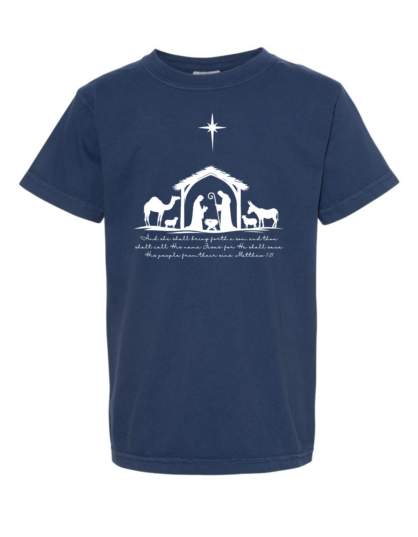 Simple Nativity Scene Comfort Color Tee