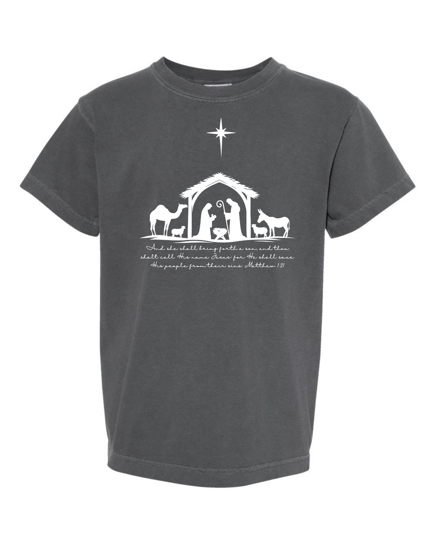 Simple Nativity Scene Comfort Color Tee