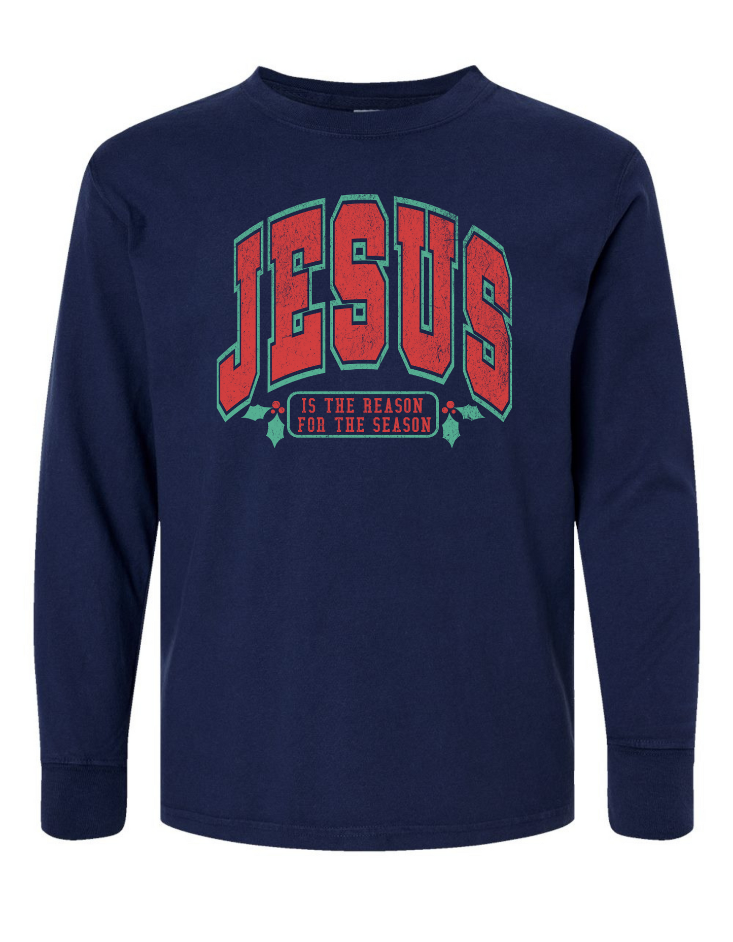 JESUS is the Reason for the Season Long Sleeve Comfort Colors + ComfortWash Tee