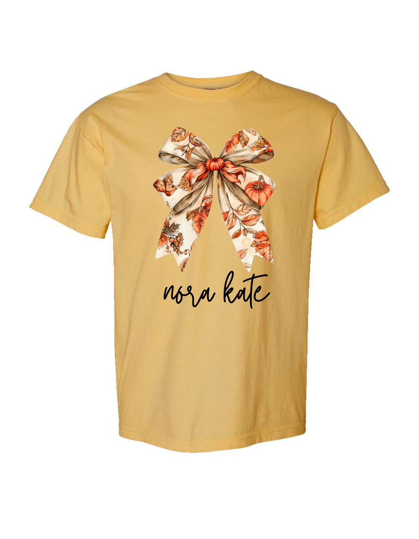 Fall Bow Comfort Color Tee (Sweatshirt available)