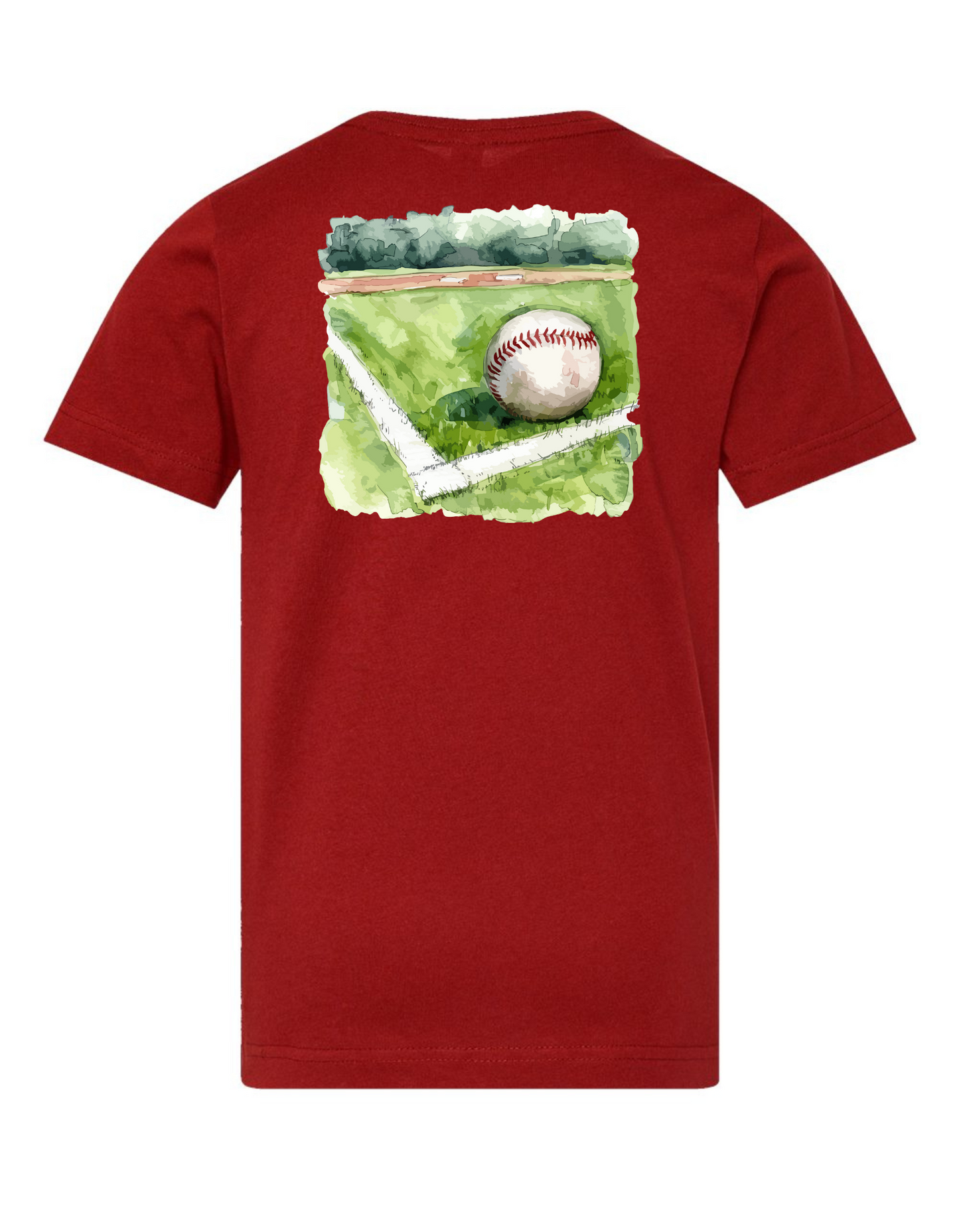 Watercolor Baseball Essential Tee