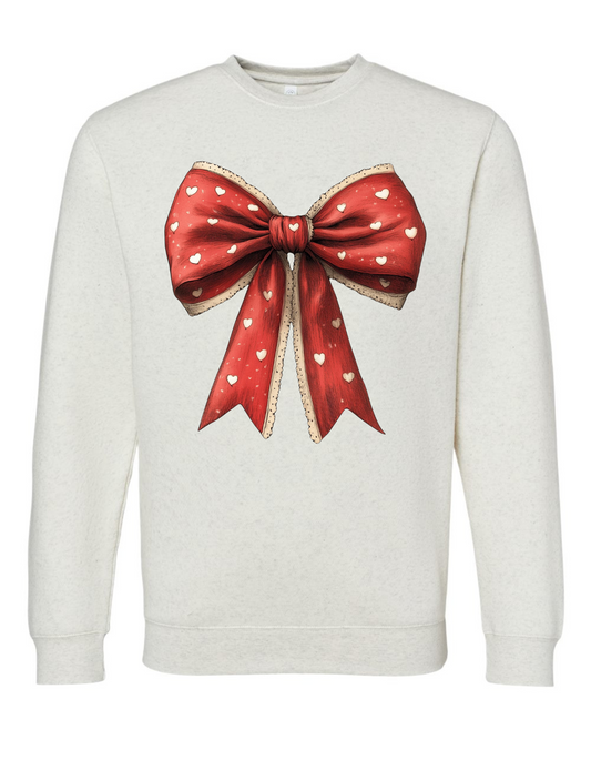 Valentines Bow Sweatshirt