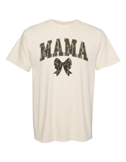 Mama Bottomland Camo Comfort Color Tee (Sweatshirts available)