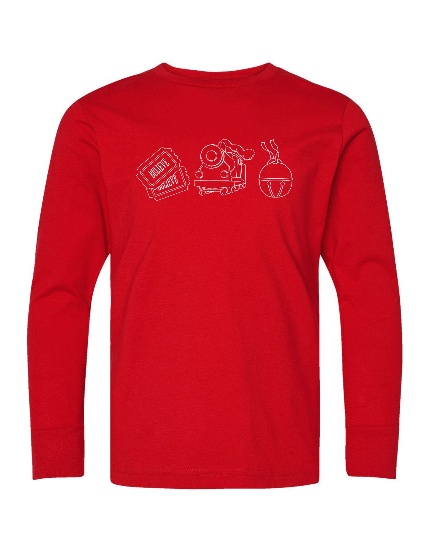 Simple Polar Express Long Sleeve  Specialty Tee