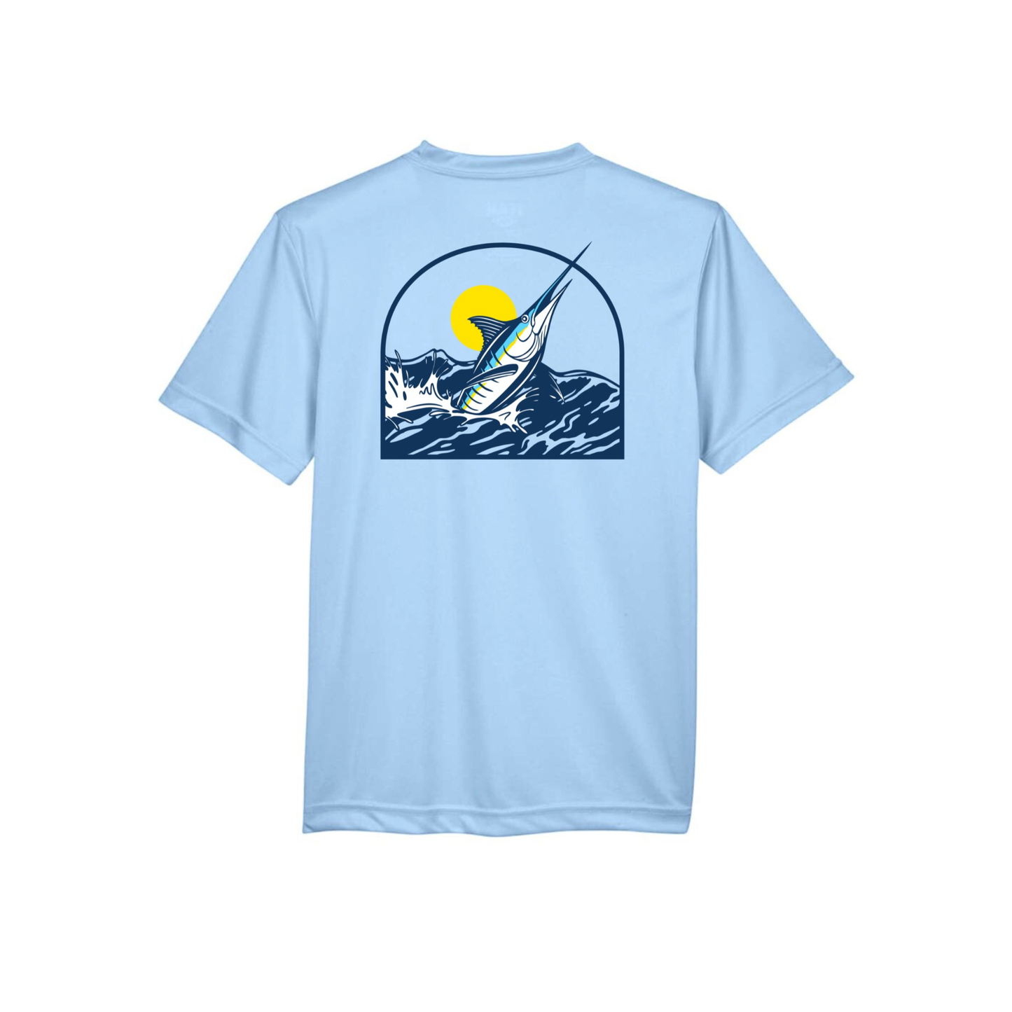 Jax and James Sunset Swordfish Performance Tee Southern Lifestyle Apparel