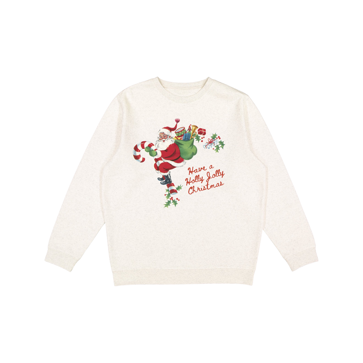 Holly Jolly Santa Vintage Graphic Sweatshirt