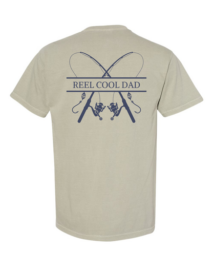 Reel Cool Dad Comfort Color Pocket Tee