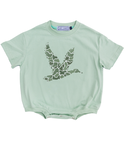 Sage Camo Mallard Bubble Romper