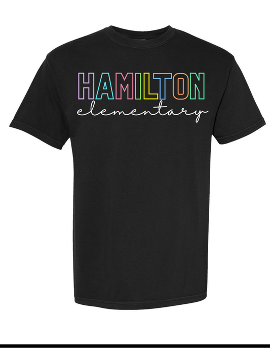 Custom Multicolor School Spirit Comfort Color Tee