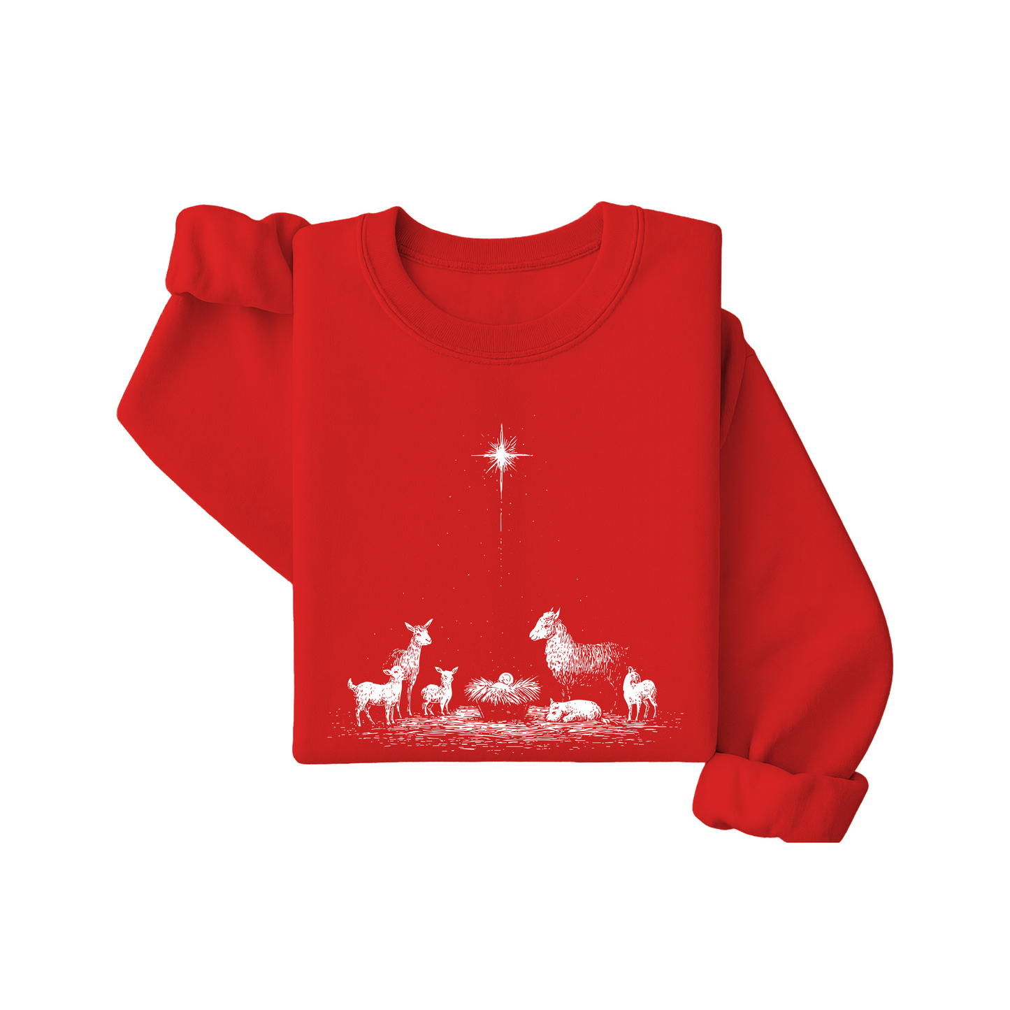 Silent Night Nativity Scene Sweatshirt