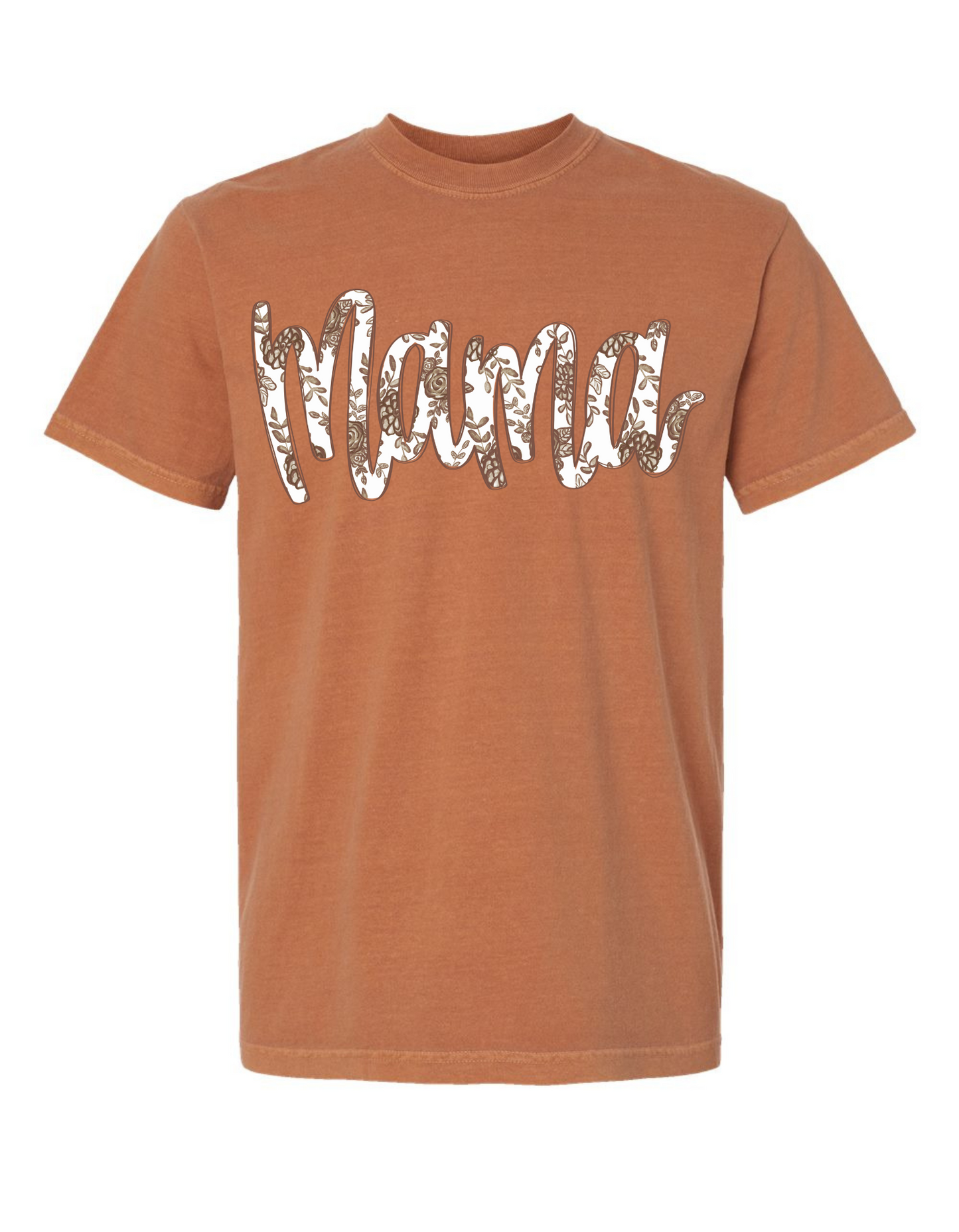 Fall Floral Mama Comfort Color Tee