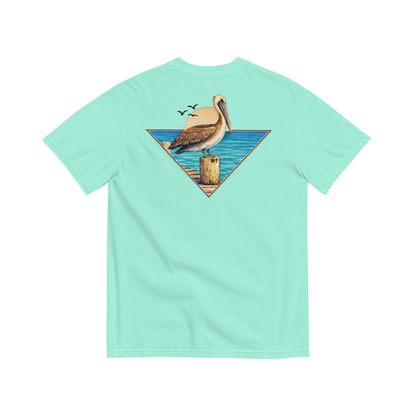 Jax and James Coastal Pelican Tee Chalky Mint Southern Lifestyle Apparel