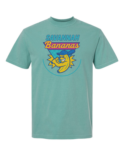 Jax and James Retro Bananas Baseball Tee Seafoam Southern Lifestyle Apparel