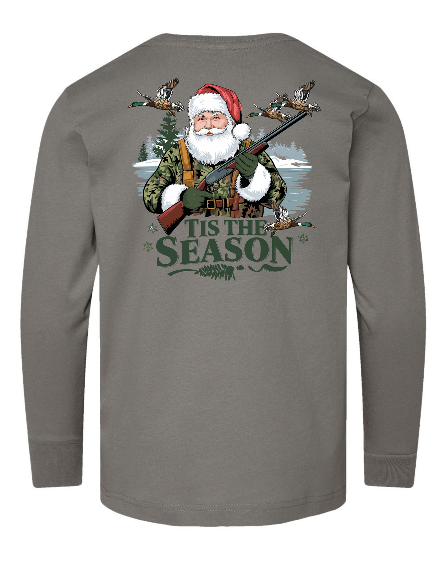 Duck Hunting Santa Long Sleeve Specialty Tee