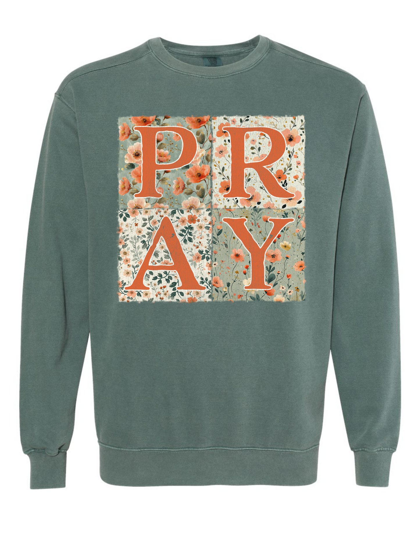 PRAY Floral Patchwork Sweatshirt