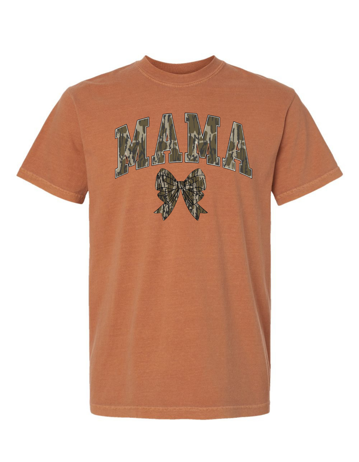 Mama Bottomland Camo Comfort Color Tee (Sweatshirts available)