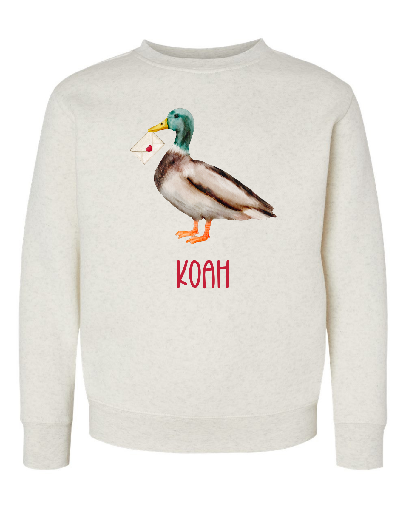 Valentine's Day Duck Sweatshirt