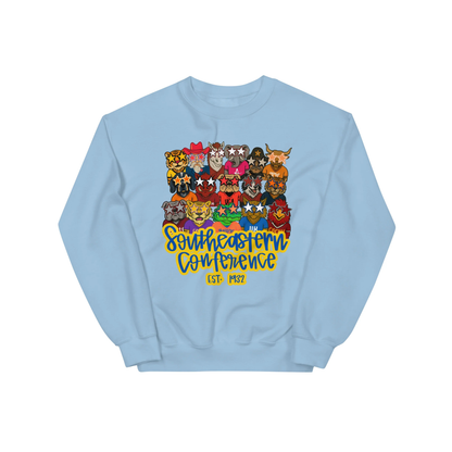 Trendy SEC Mascots Graphic Sweatshirt