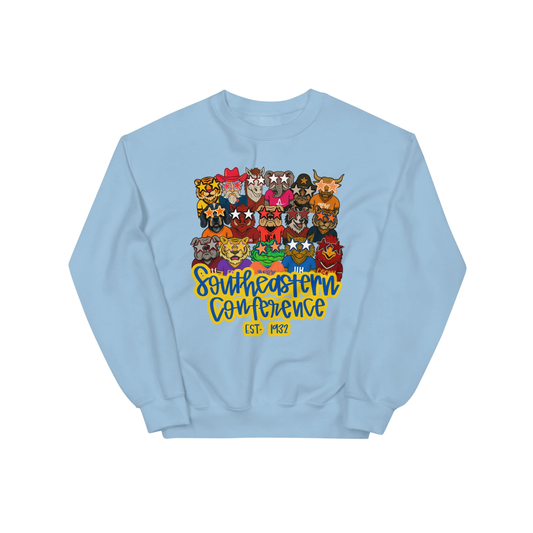 Trendy SEC Mascots Graphic Sweatshirt