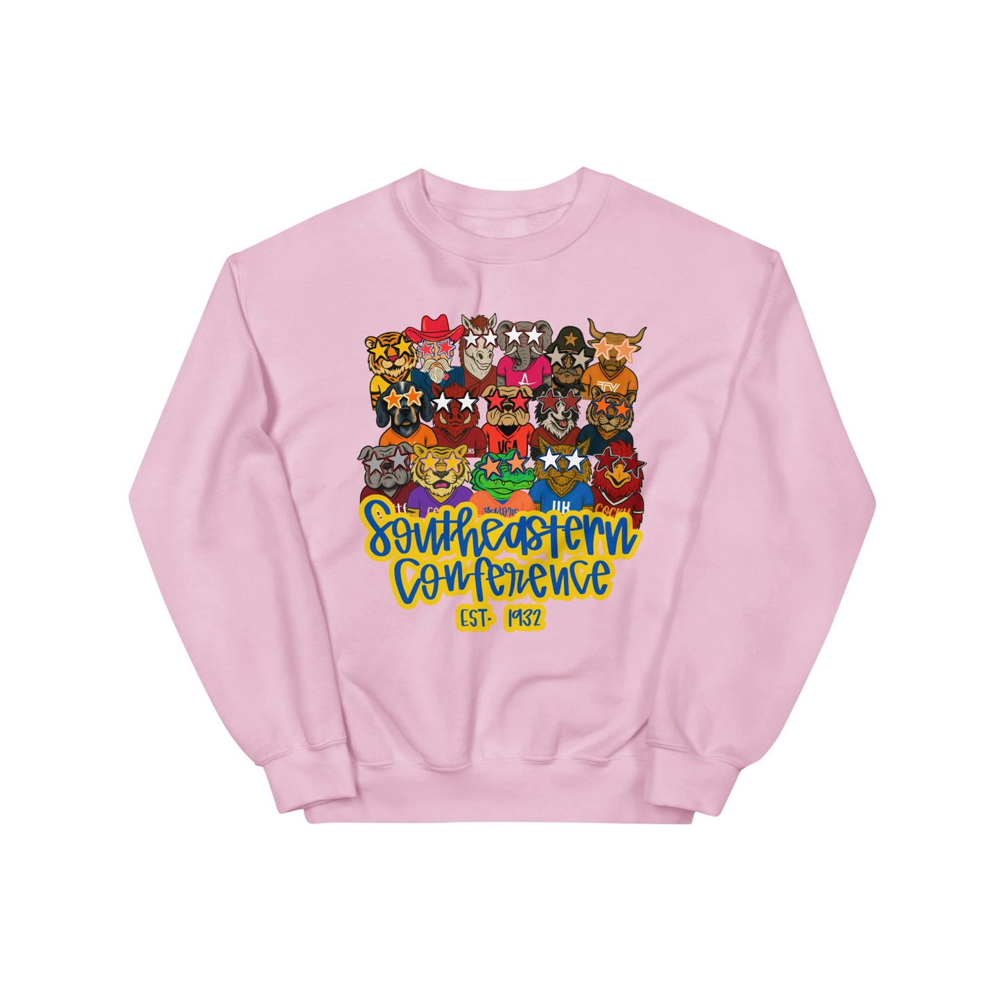 Trendy SEC Mascots Graphic Sweatshirt