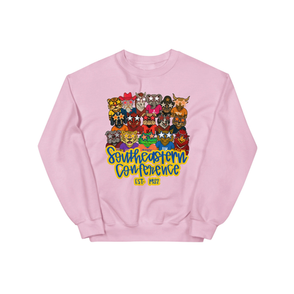Trendy SEC Mascots Graphic Sweatshirt