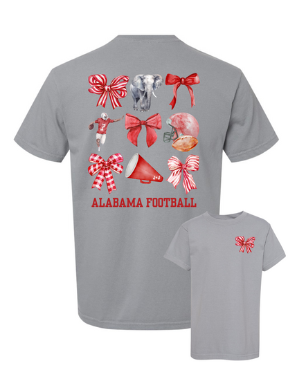 Jax and James Alabama Football Comfort Color Tee Granite Southern Lifestyle Apparel