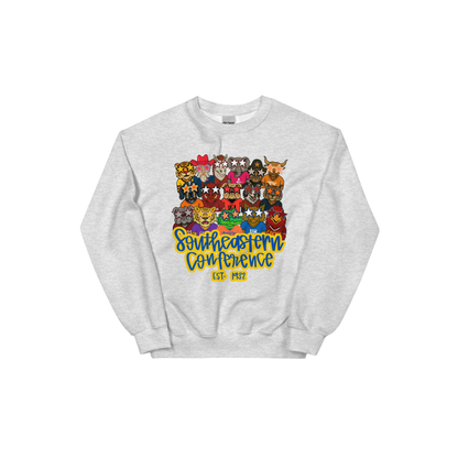Jax and James Trendy SEC Mascots Sweatshirt Royal Blue Southern Lifestyle Apparel