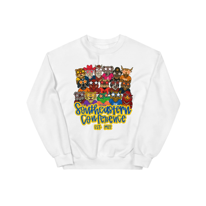 Trendy SEC Mascots Graphic Sweatshirt
