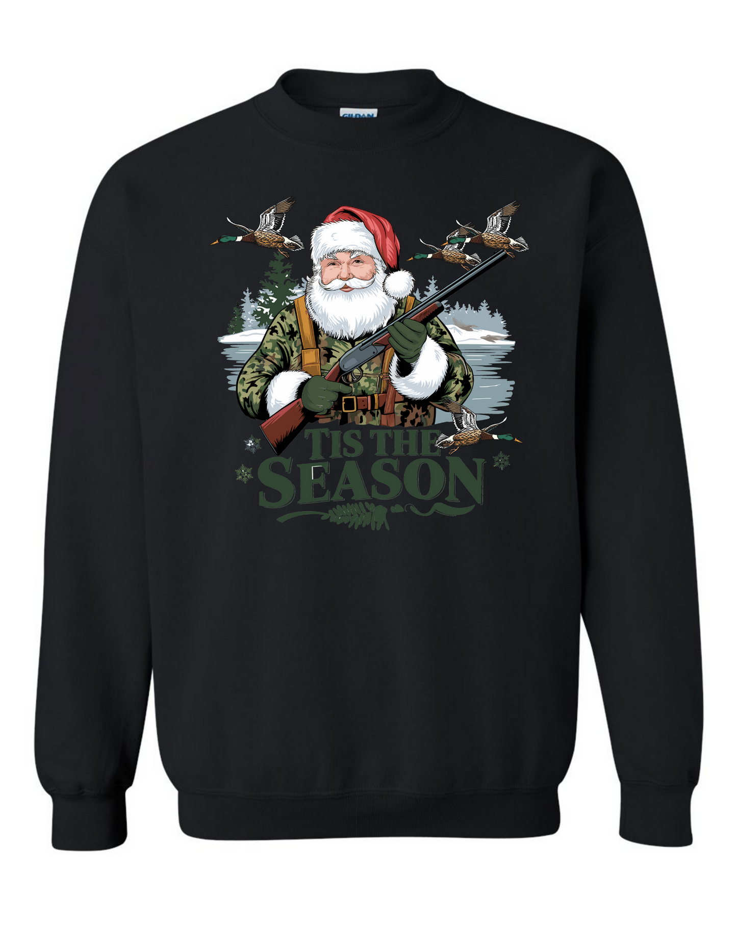 Duck Hunting Santa Sweatshirt