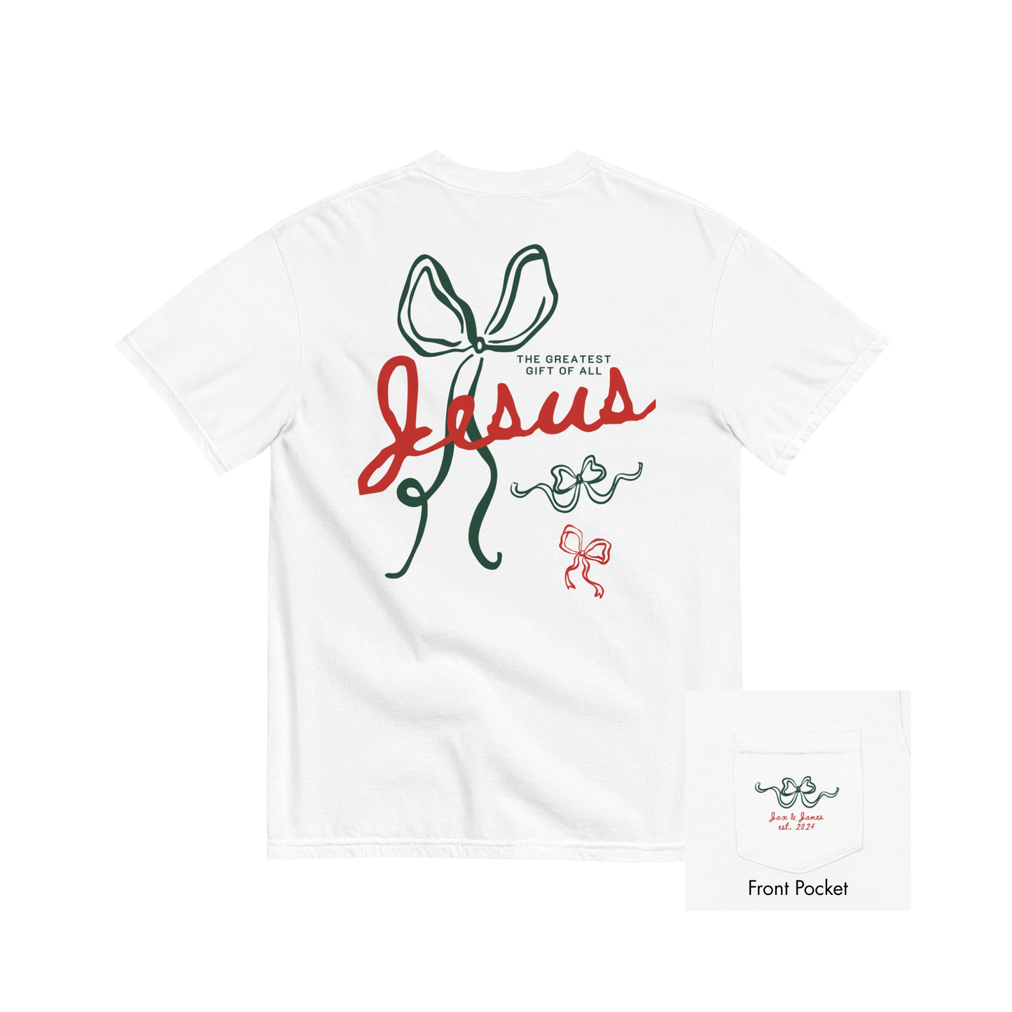 Jesus – The Greatest Gift of All Pocket Graphic Tee