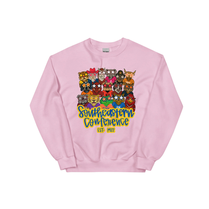 Jax and James Trendy SEC Mascots Sweatshirt Royal Blue Southern Lifestyle Apparel