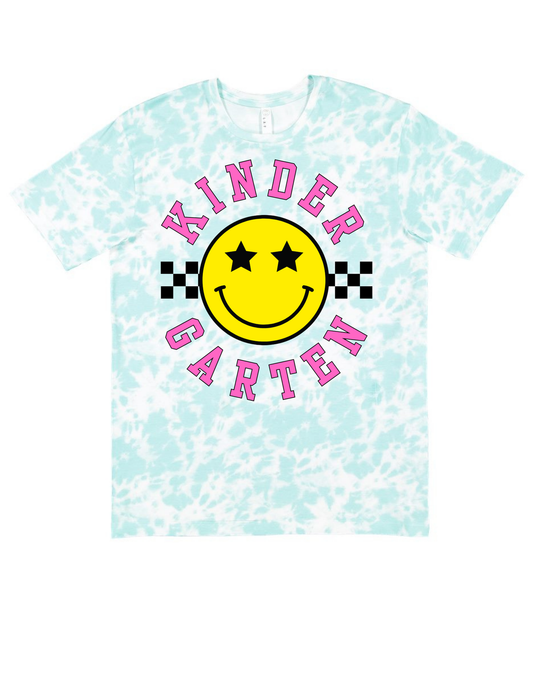 Pink Font Smiley Face Specialty Tee